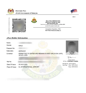 Sample Professional Visit Pass (PVP) by MISHU