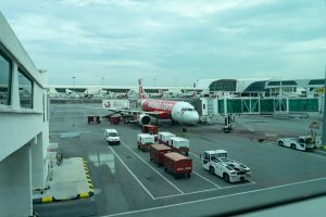 Malaysian plane at KLIA to symbolise foriegn expatriate relocating to Malaysia on a work visa